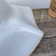 Suspension en verre blanche vintage forme fleur