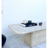 Travertine coffee table