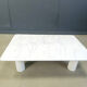 Angelo Mangiarotti carrara marble coffee table for Up&Up, Italy