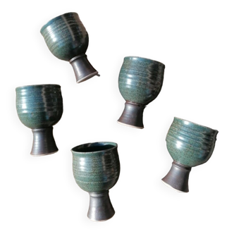 Original signed stoneware tumbler cups.