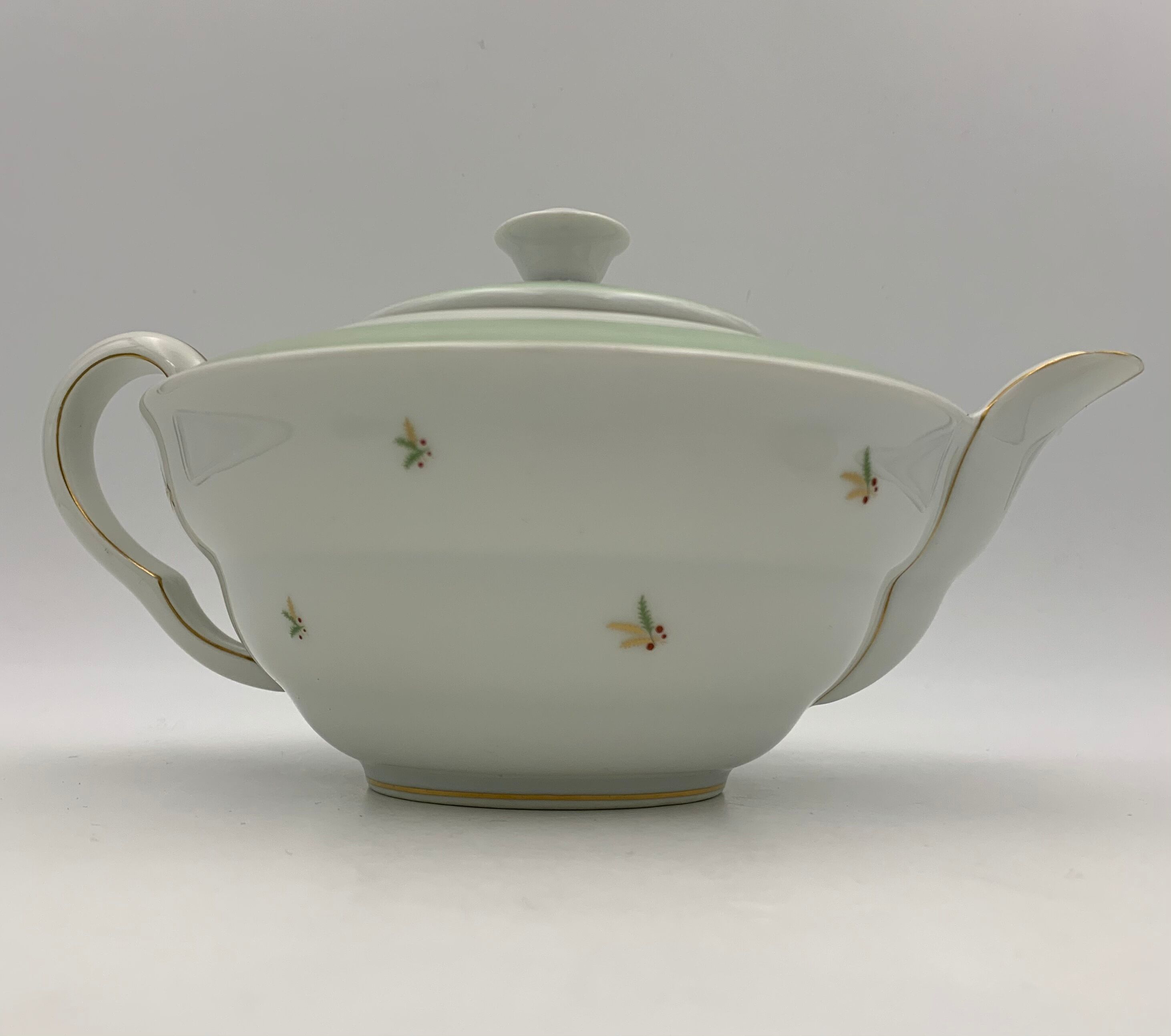 Grand service à thé/café, en porcelaine, 27 pièces, signé Giraud Brousseau Limoges années 1950