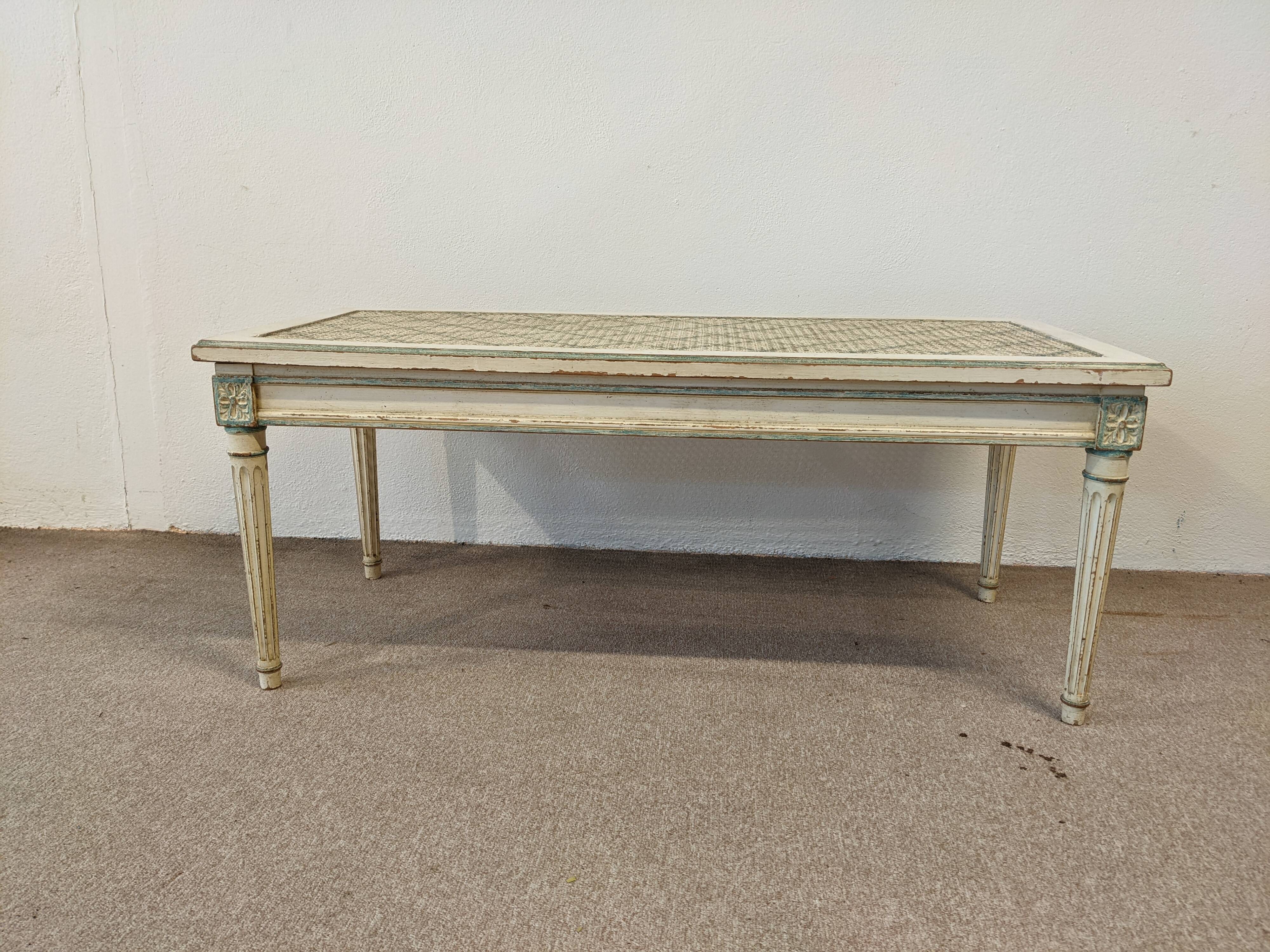 Piano bench louis xvi canné