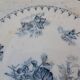 Plate duo Sarreguemines model Flore late 19th century