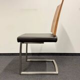 Ensemble exclusif de table à manger comprenant 6 chaises cantilever