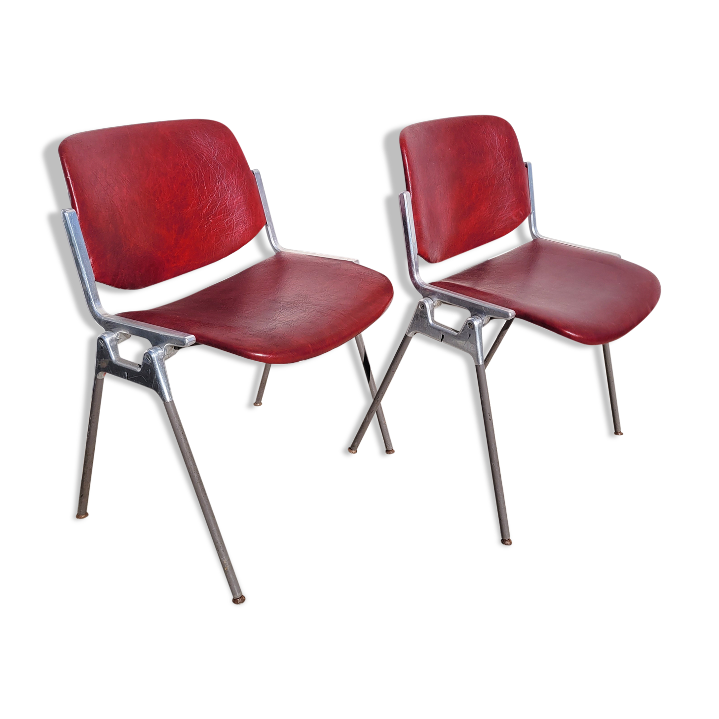 Pair chairs DSC 106 Castelli 1970