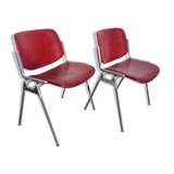 Pair chairs DSC 106 Castelli 1970