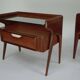 Pair of Italian Mid-Century Modern Bedside Tables, 1950s