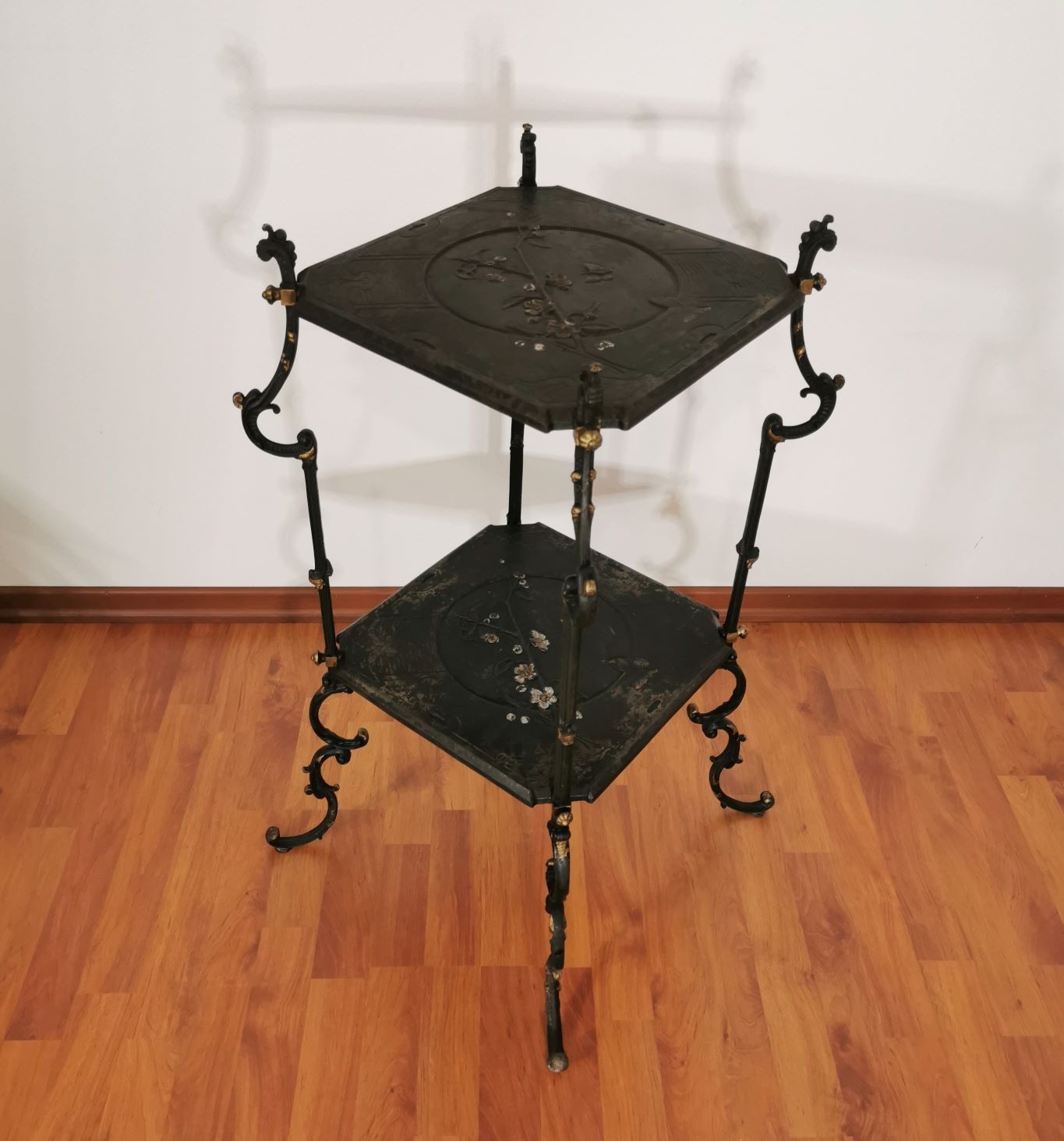 Art Nouveau cast iron Gath's Antique Sellette/Desserte