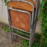 Set of folding chairs