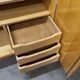 1960 Scandinavian wardrobe, atypical blond wood varnished, 4 doors 3