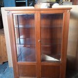 Vitrine empire 2 porte bois ep 1940/50