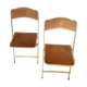 Lot de 2 chaises pliantes vintage
