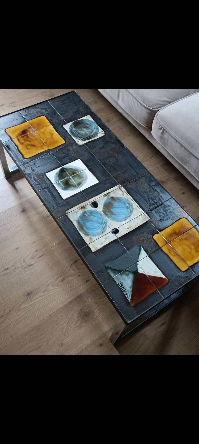 Belarti chrome ceramic coffee table