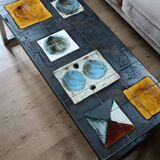 Belarti chrome ceramic coffee table