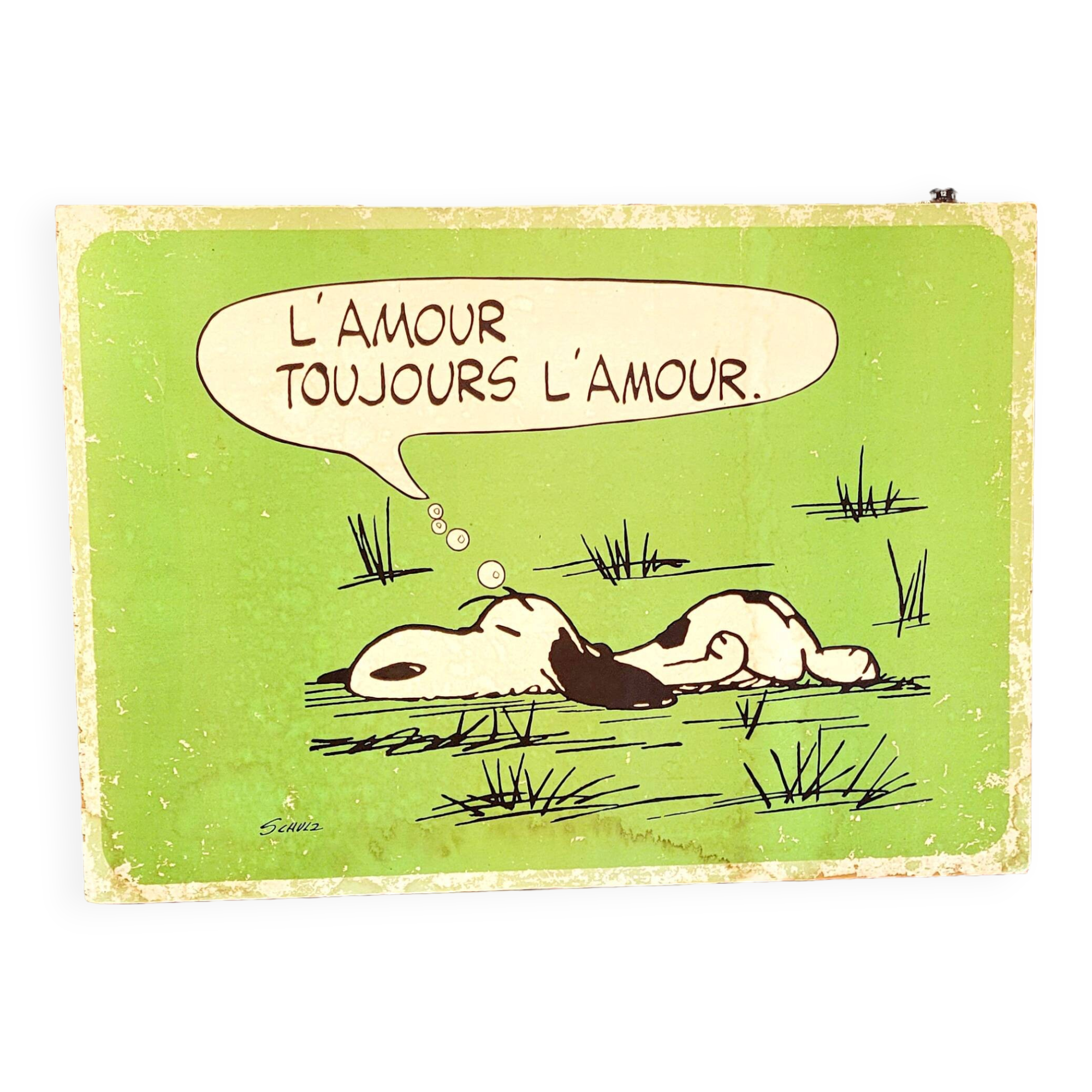 SNOOPY ポスター 1958年　イースターエッグ Affiche SNOOPY 1958 | Selency
