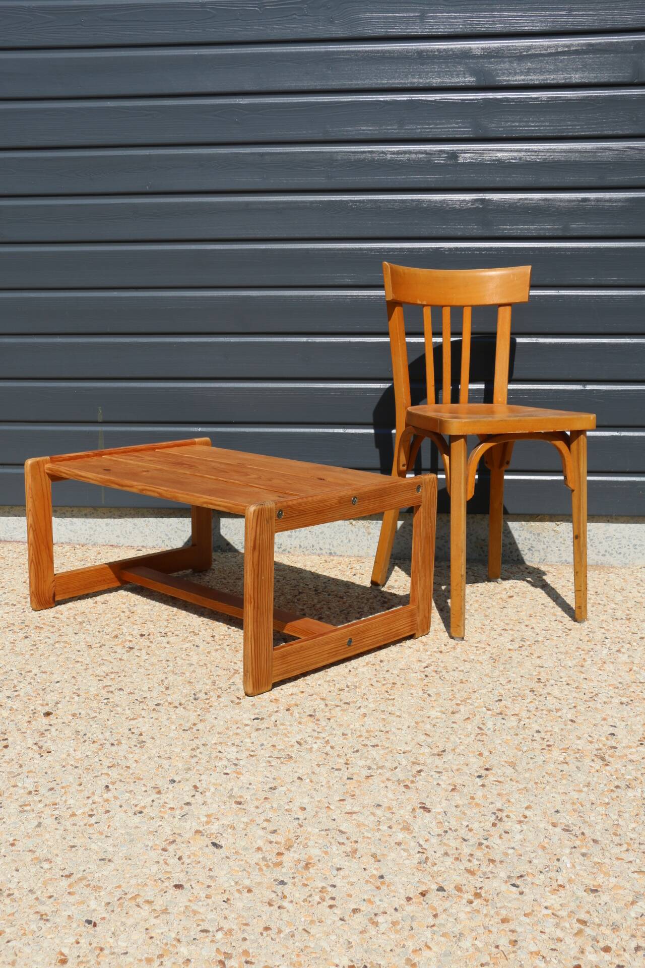 1960s pine coffee table