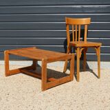1960s pine coffee table