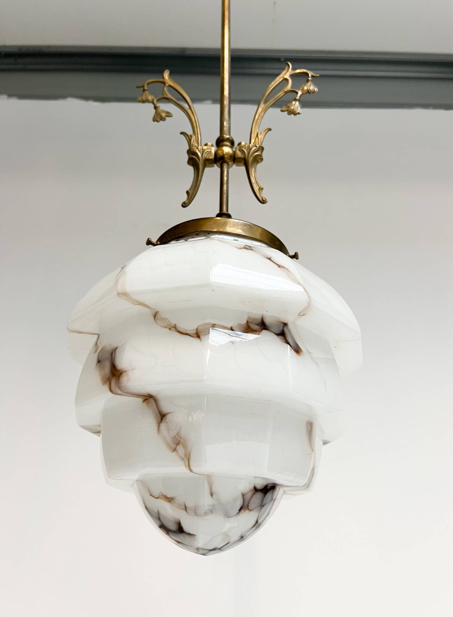 Art Deco ceiling lamp by Herda from the 1960s