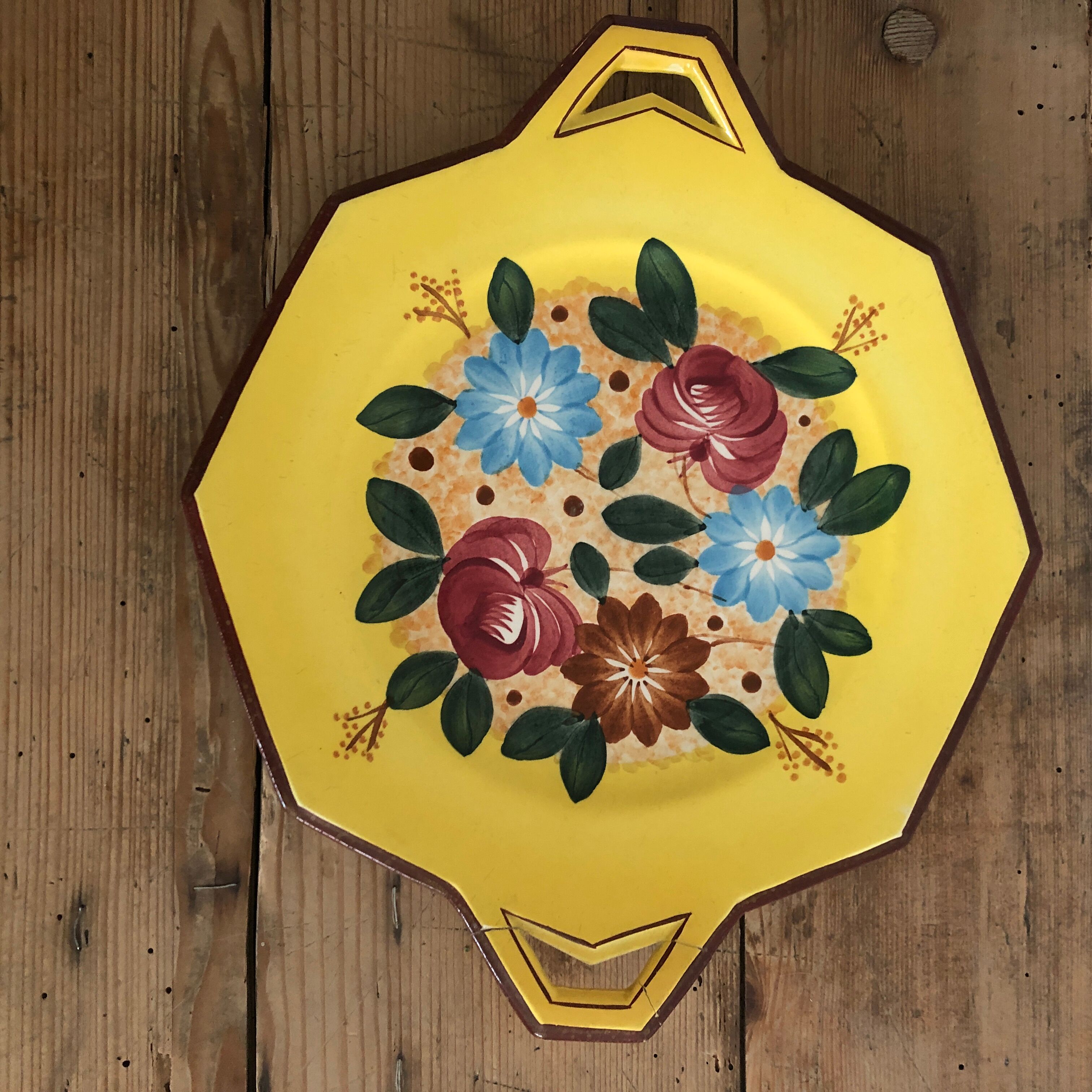 5 assiettes Longwy et un plat