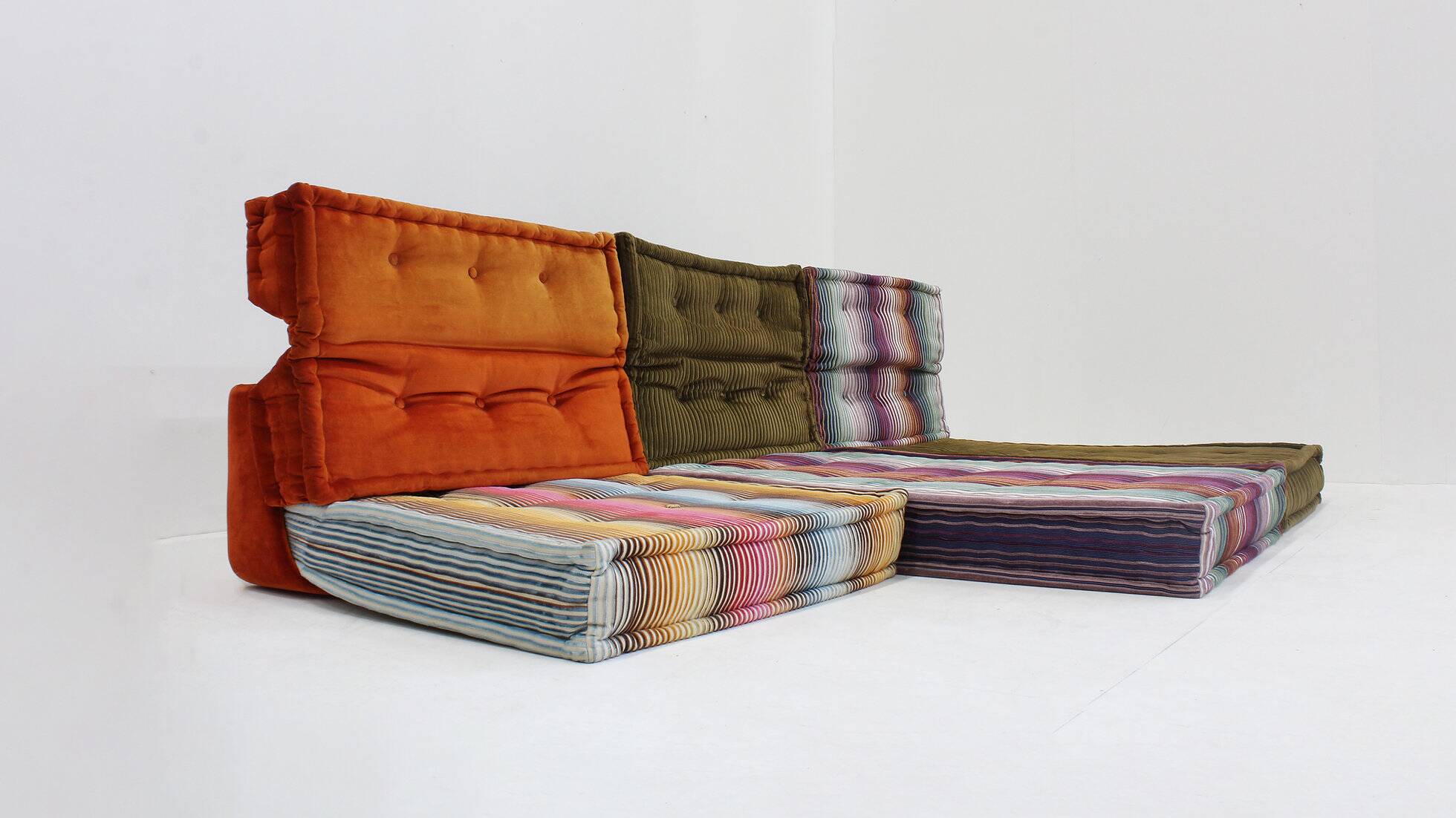 Roche Bobois Mah Jong sofa Missoni design by Hans Hopfer
