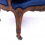 Antique pair of armchairs from the second half of the 19th century, France. After renovation.