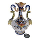 Desvres polychrome earthenware vase