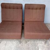 Pair of designer fireside chairs ep 1970