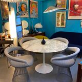 Velvet armchair by Warren Platner for Knoll