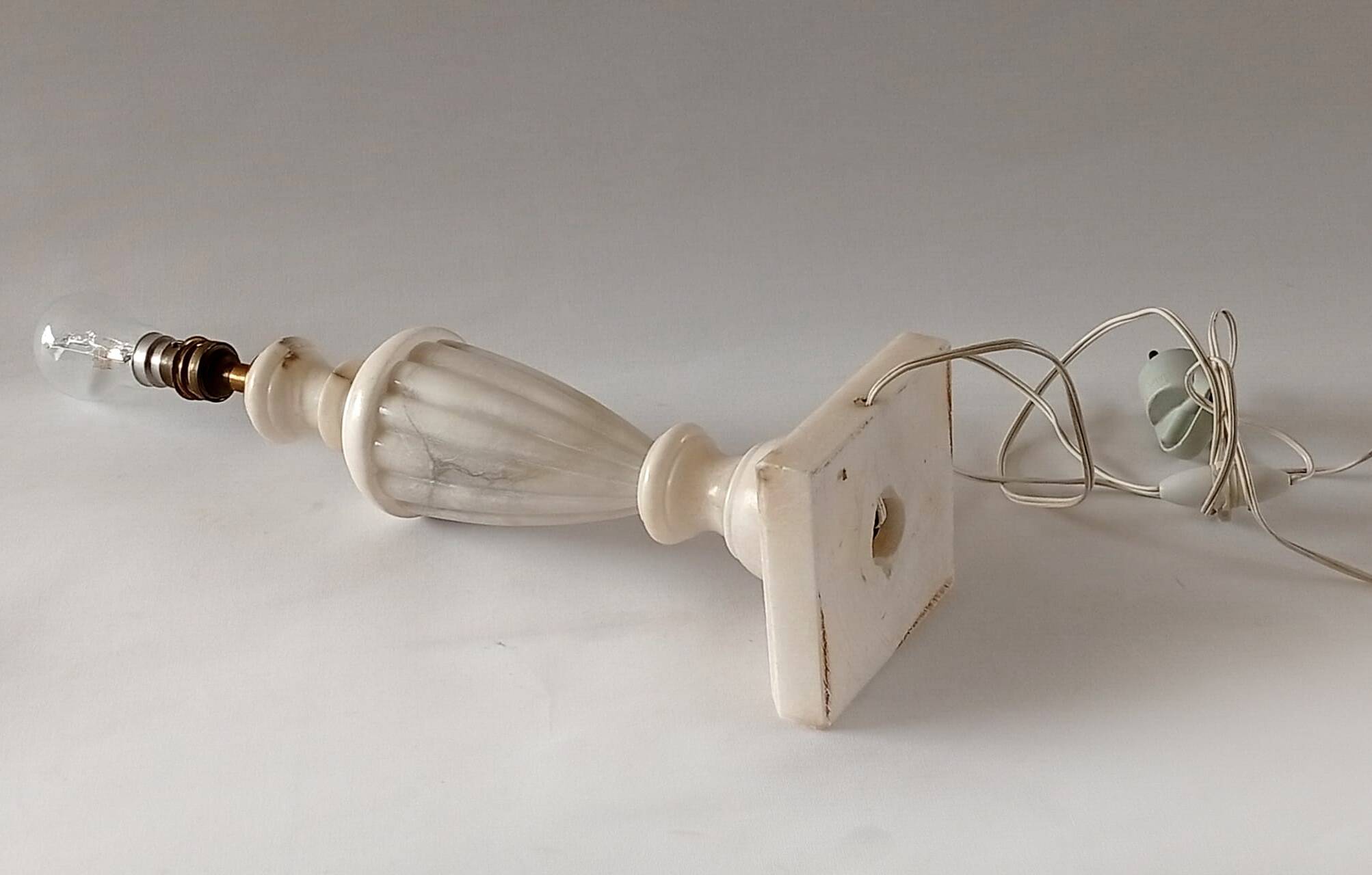Large marble lamp base