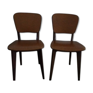 paire de chaises de salle a manger vintage