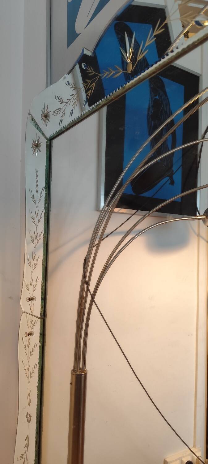 Very large 20th-century Venetian mirror.