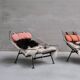 Pair of Original Hans Wegner Flag Halyard Lounge Chairs for Getama