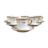 Limoges porcelain coffee cups x6