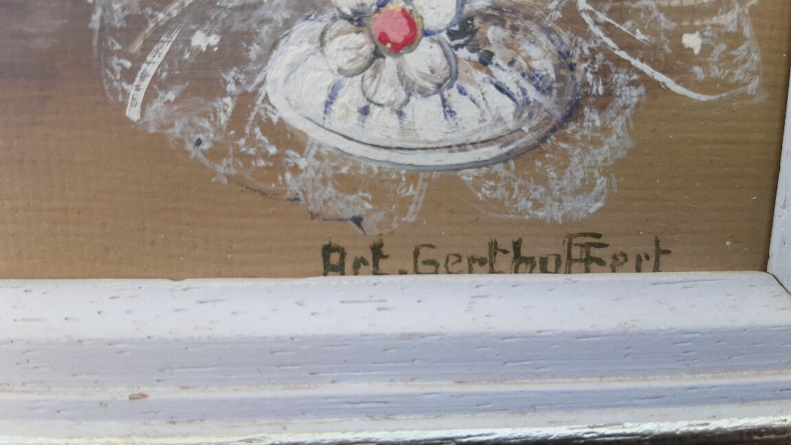 Oil on panel by Arthur Gerthoffert 70s