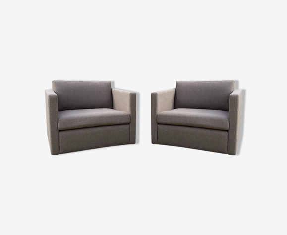 Pair of Knoll armchairs by Charles Pfister 1970