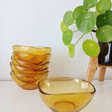 Lot de 6 coupelles Vereco ambré