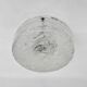 Mid-century Hillebrand iced glass ceiling lamp, 1970s