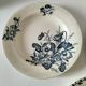 Set of 6 ironstone plates in shades of blue, late 19th to early 20th century.
