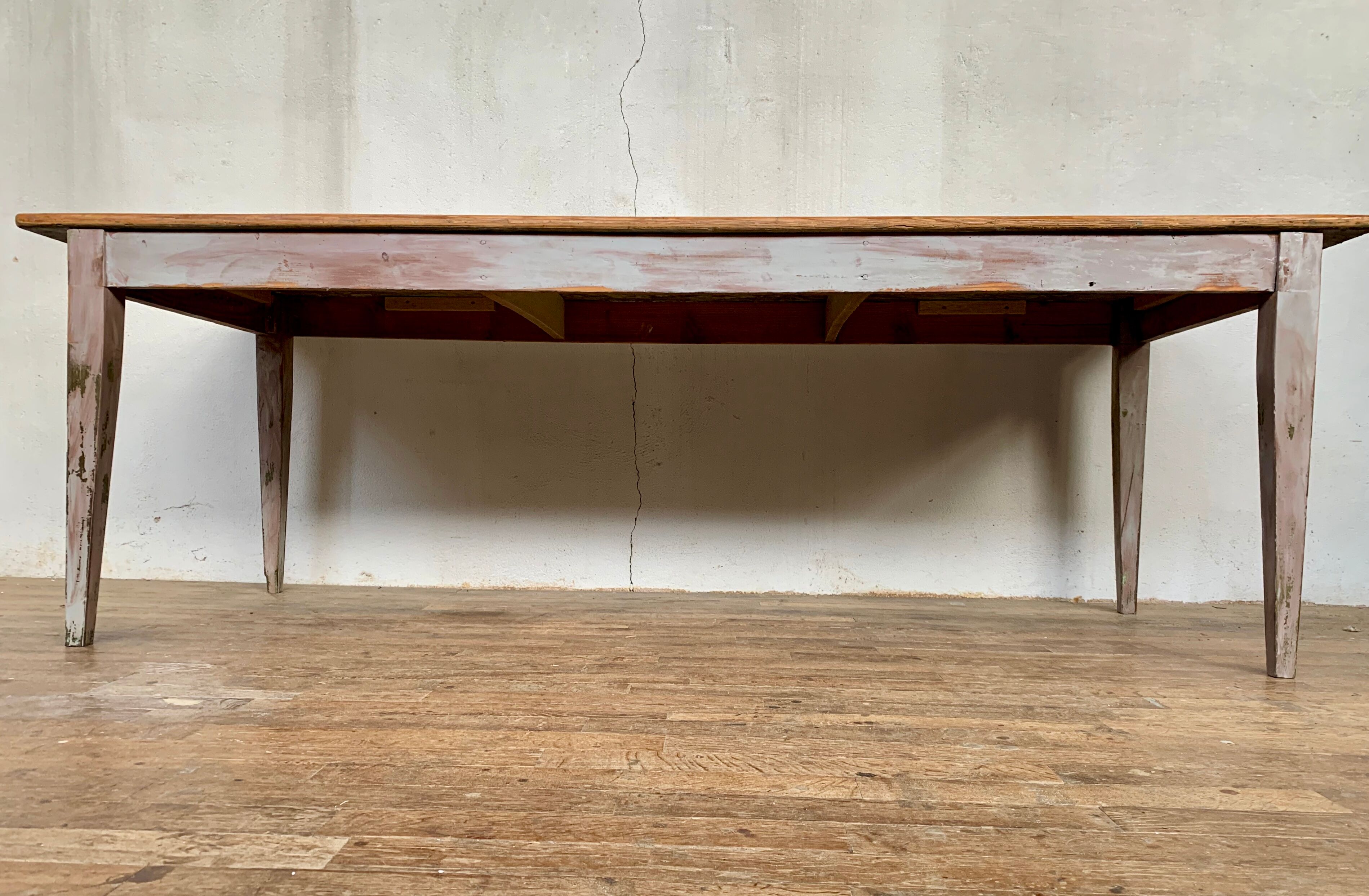 Farm table 19th oak and fir