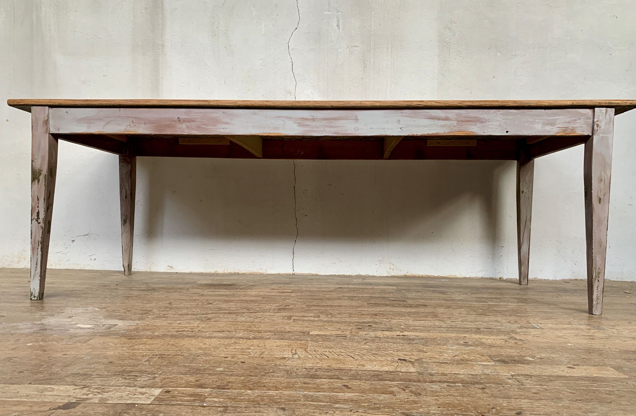 Table de ferme fin XIXème en chêne et sapin