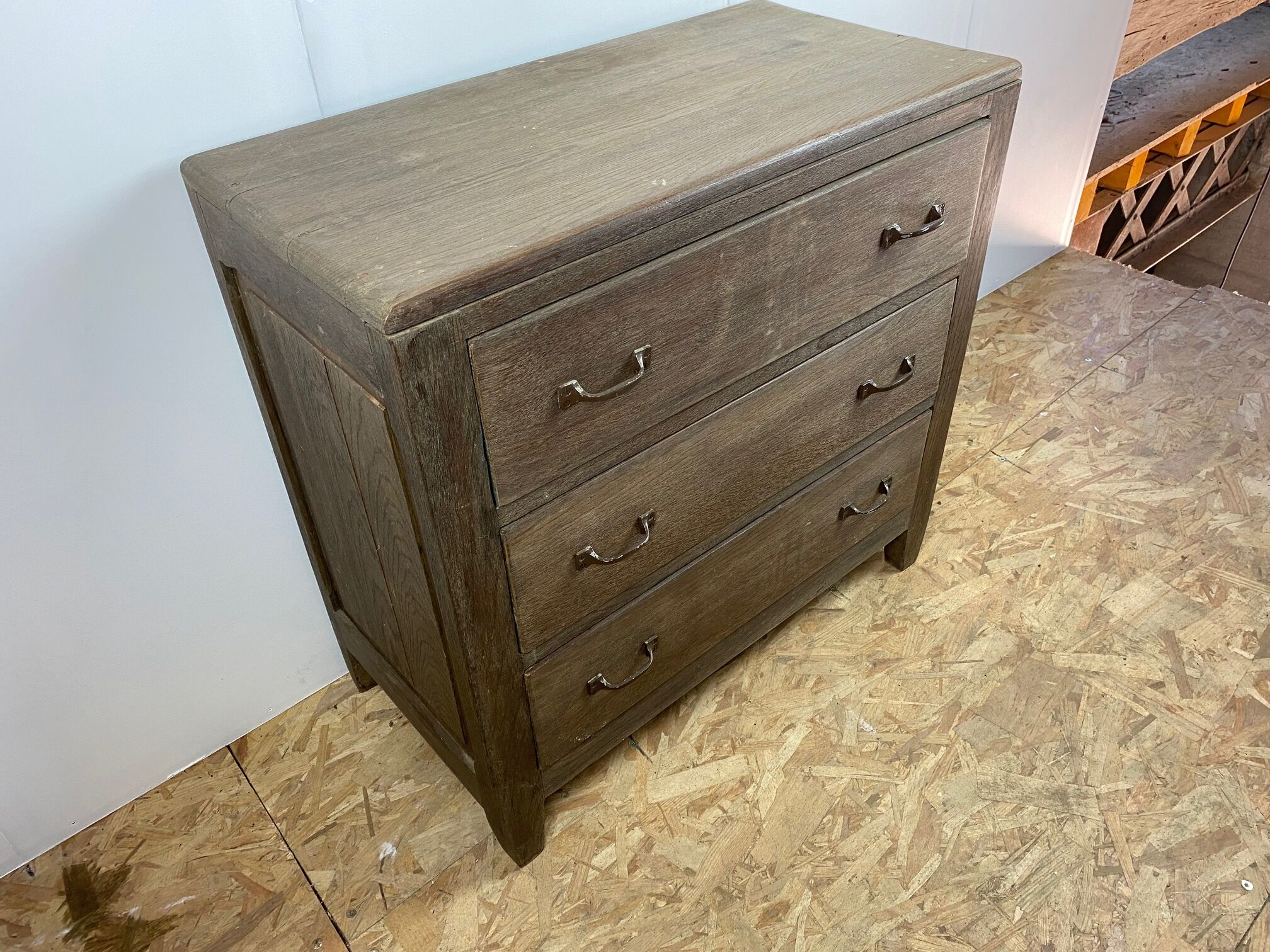 Solid oak chest of drawers 3 drawers 50s