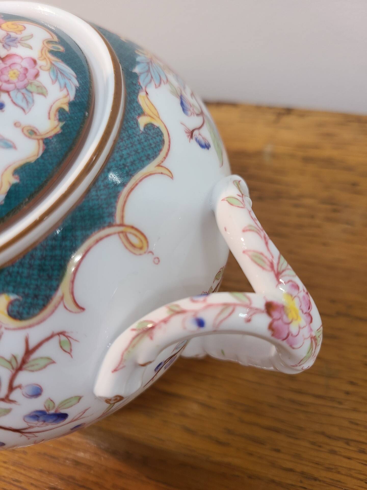 Sarreguemines porcelaine - sucrier modèle minton