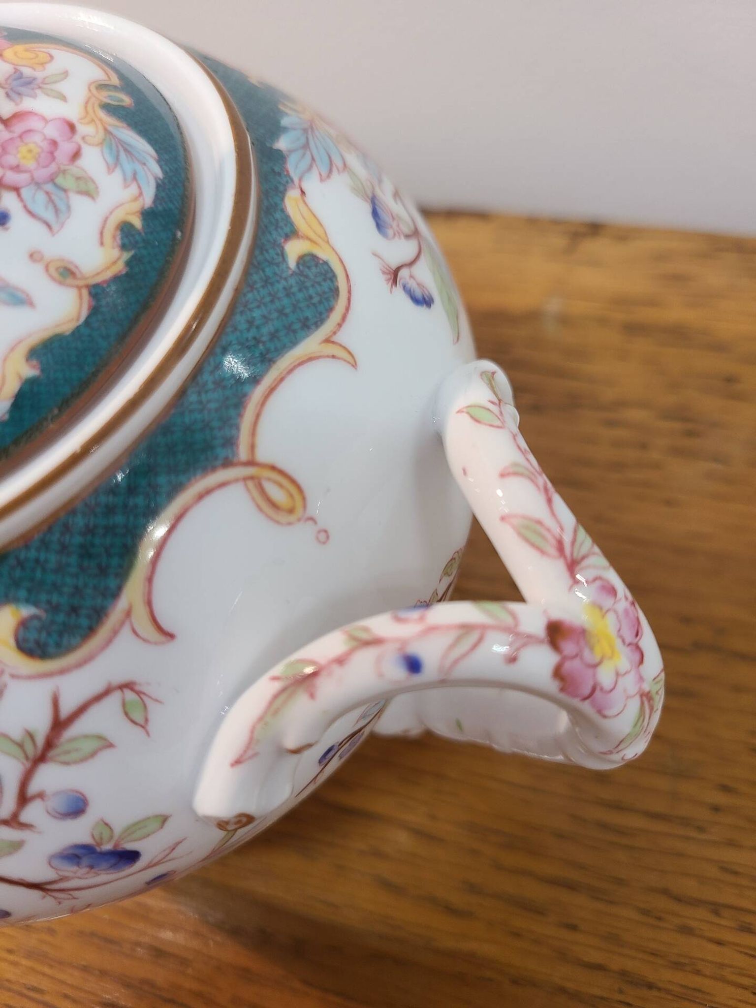 Sarreguemines porcelain - sugar bowl model minton