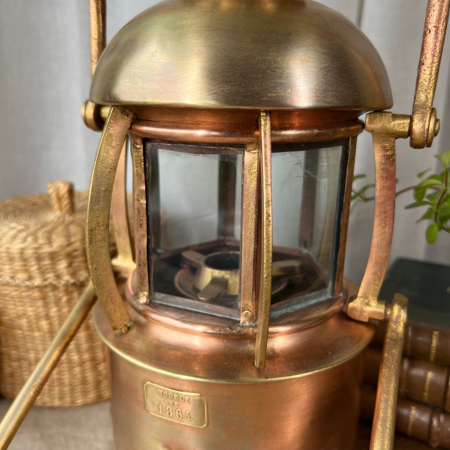 Old storm lamp from 1864