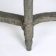 Petite console française du 18ème siècle avec dessus en marbre gris