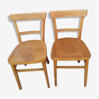 Duo de chaises bistrot Thonet