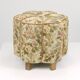Art Deco Floral Tapestry Stool, Tabouret, Pouf, Ottoman, Vienna, Austria, 1