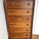 Chiffonnier Art déco à six tiroirs en bois vers 1930
