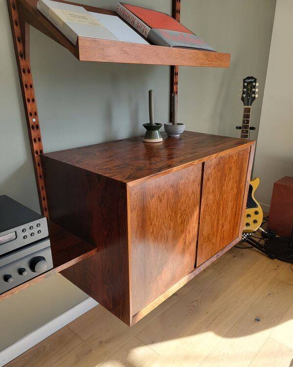 wall shelf system by Poul Cadovius in rosewood
