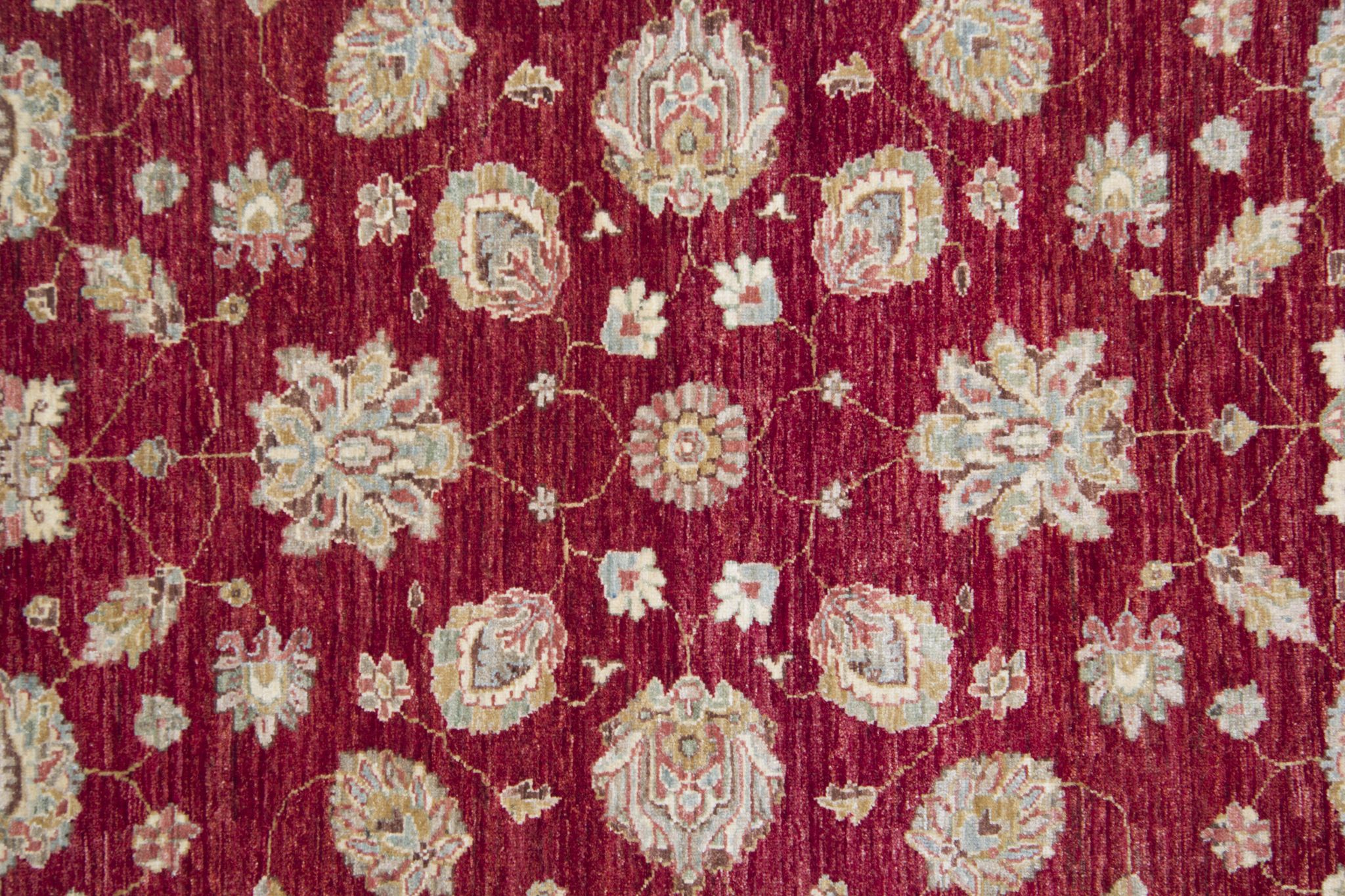 Traditional Red Wool Rug Ziegler Carpet- 144x190cm